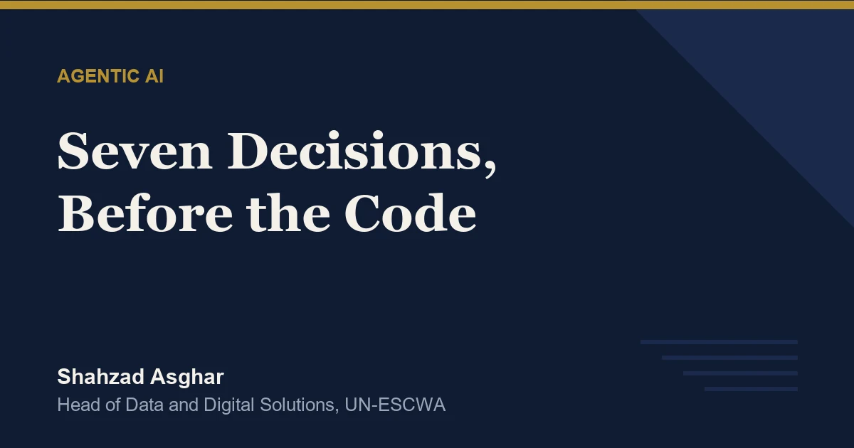 Before You Build an AI Agent: 7 Decisions Leaders Must Make