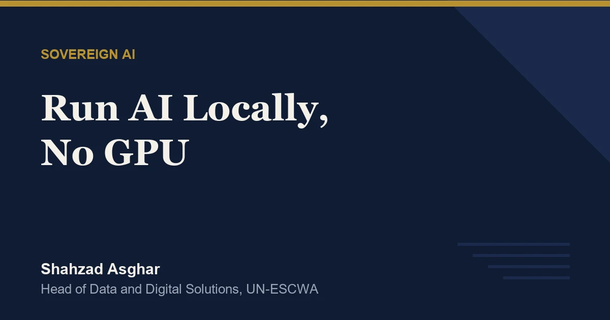 How to Run AI Locally Without a GPU: A Beginner's Guide